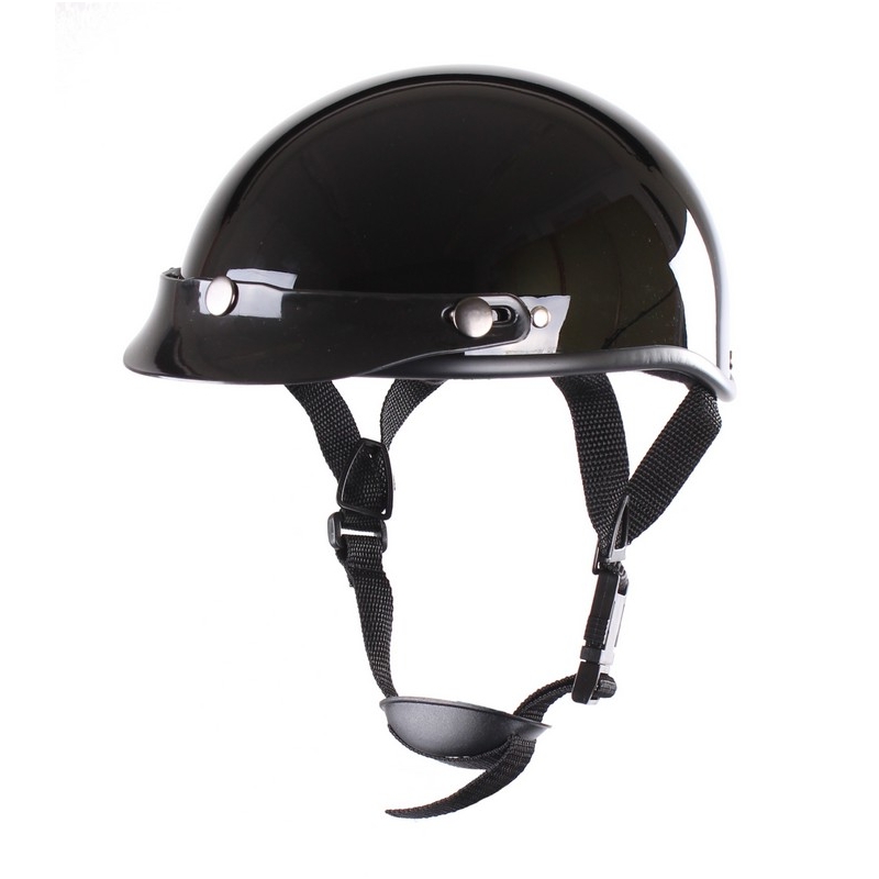 Motorhelm RSA Chopper zwart glanzend