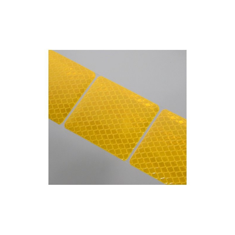 Samolepící páska reflexní dělená 1m x 5cm žlutá