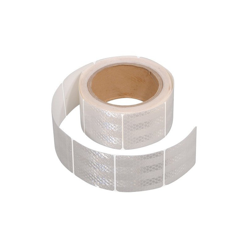 Samolepící páska reflexní dělená 1m x 5cm bílá