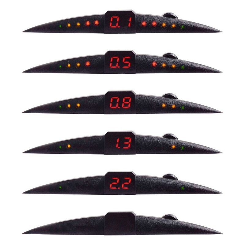 Parkeerassistent 4 sensoren LED-scherm
