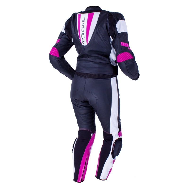 Damesjumpsuit Tschul 546 zwart-wit-roze uitverkoop