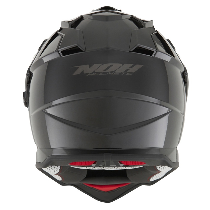 Endurohelm NOX N312 zwart glanzend