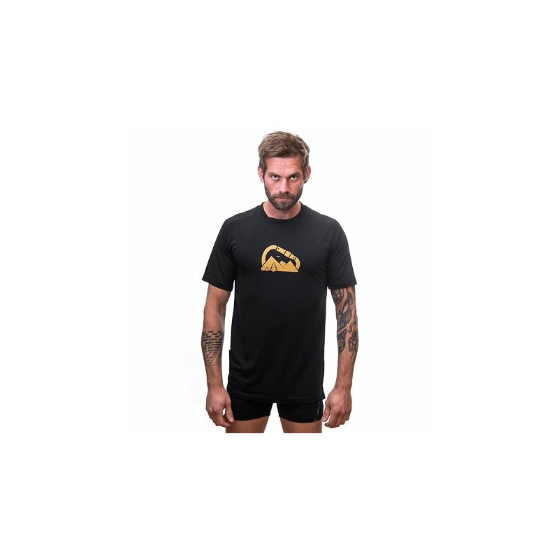 Pánské triko Sensor Merino Air PT Summit černé výprodej