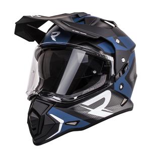 Enduro helm Street Racer Tracker zwart-blauw