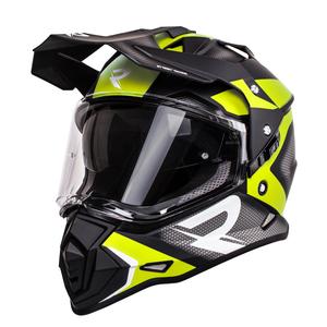 Enduro helm Street Racer Tracker zwart-fluo geel