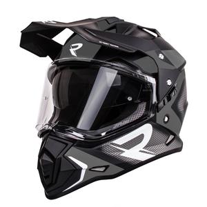Enduro helm Street Racer Tracker zwart-grijs