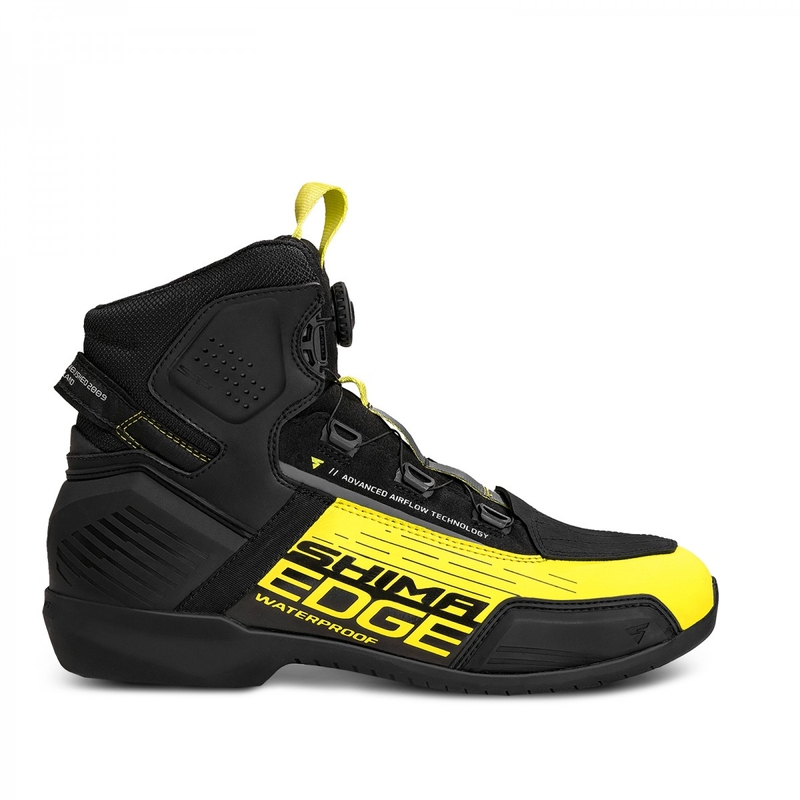 Shima Edge WP zwart-fluo gele motorlaarzen
