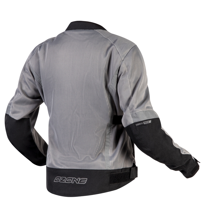 Damesjas Ozone Dart Motorfiets Zilver en Zwart