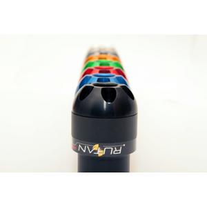 Gekleurde profielkronen op het frame