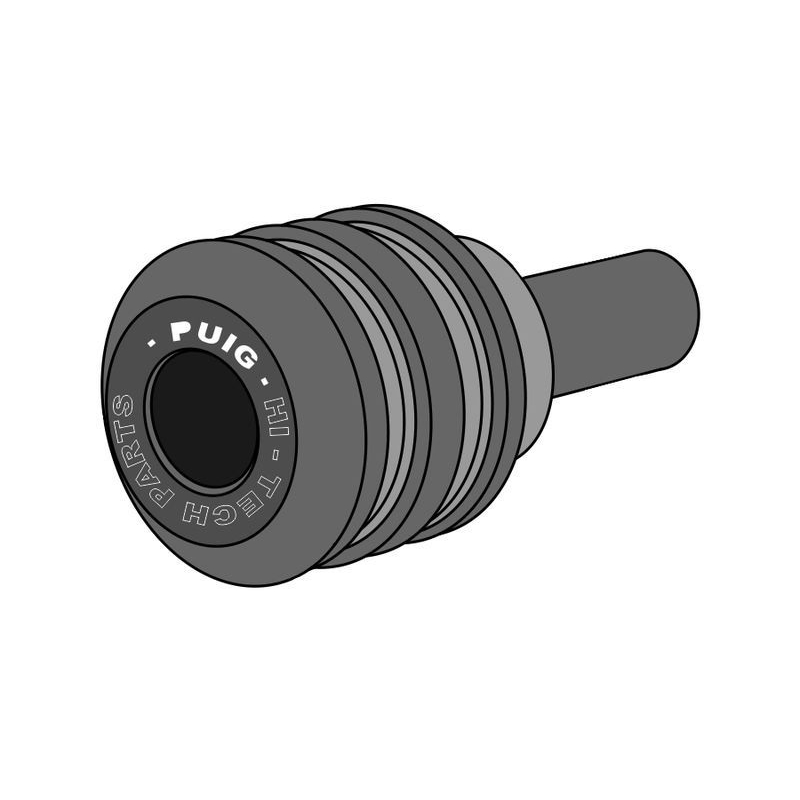 Spare nylon puck PUIG VINTAGE for M10 bolt černý