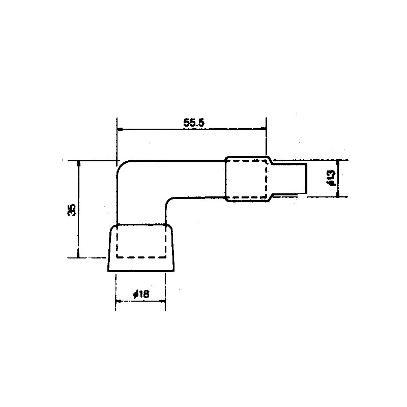 Koncovka zapalovací svíčky NGK