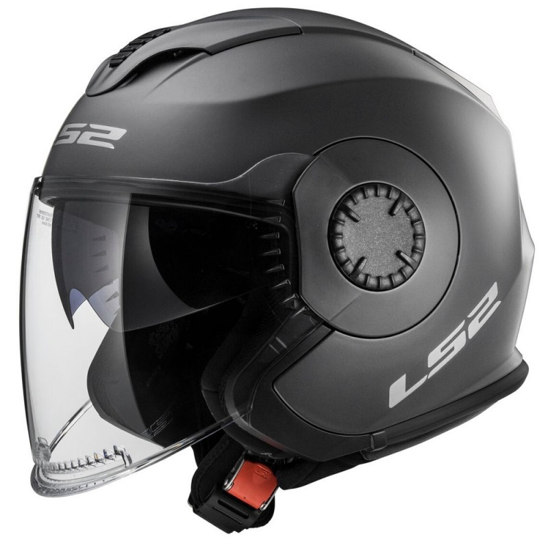 Open helm LS2 OF570 Verso mat titanium