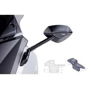 Adaptér na zpětné zrcátko PUIG ADAPTER LEFT SIDE FOR FAIRING TMAX 12'-13 černý to fairing