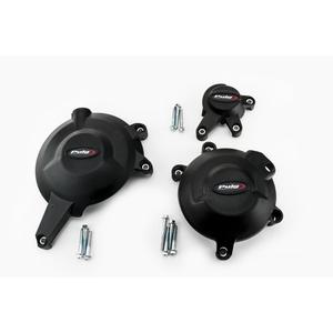 Ochranné kryty motoru PUIG černý zahrnuje pravý, levý kryt a kryt alternátoru