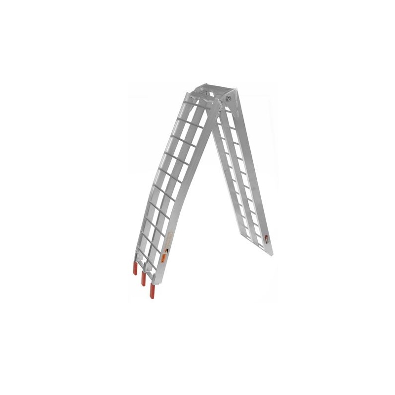 Opvouwbare brede oprijplaat MX Q-TECH aluminium