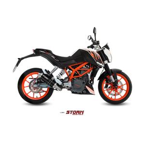 Výfuk kompletní 1x1 STORM GP Černá ocel