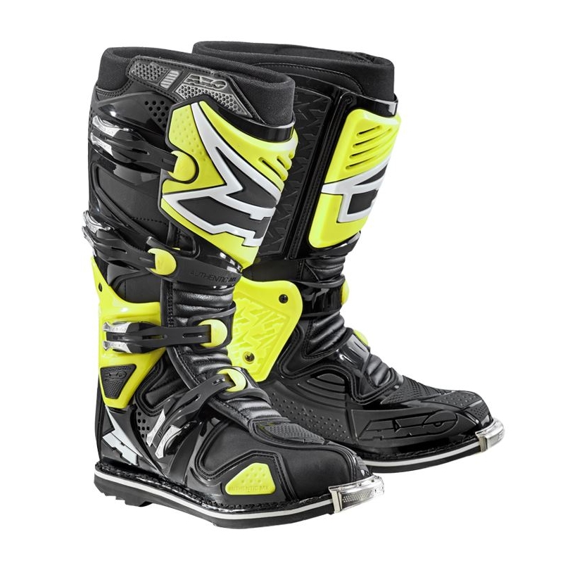 Moto boty AXO A2 černo-fluo žluté výprodej