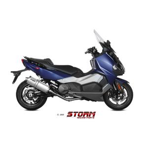 Výfuk kompletní 2x1 STORM OVAL Nerez