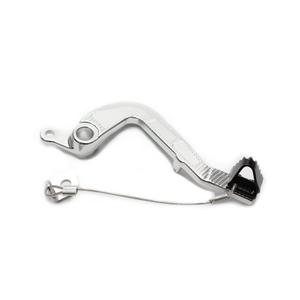Brzdový pedál MOTION STUFF silver body, black steel fixed tip Steel Fixed Tip