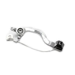 Brzdový pedál MOTION STUFF silver body, black steel fixed tip Steel Fixed Tip