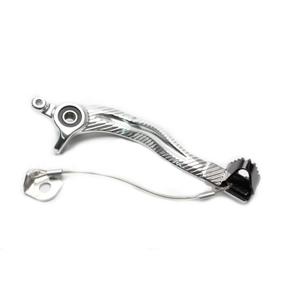 Brzdový pedál MOTION STUFF silver body, black steel fixed tip Steel Fixed Tip