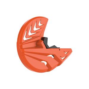 Kryt předního brzdového kotouče se spodním krytem vidlice POLISPORT PERFORMANCE oranžovo KTM/černá