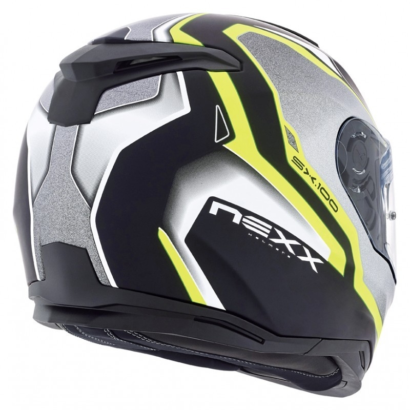 Přilba na motorku Nexx SX 100 Blast černo-šedo-fluo žlutá výprodej