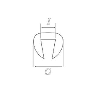 Edge trim PUIG průhledný nt:((O x I: 6,2 x 2,6 ))