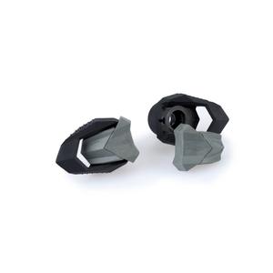 Spare nylon puck with rubber end PUIG R19 pro šroub M10 černý s šedou gumou