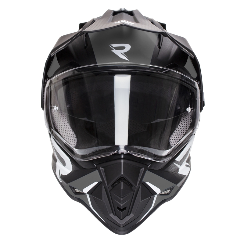 Enduro helm Street Racer Tracker zwart-grijs