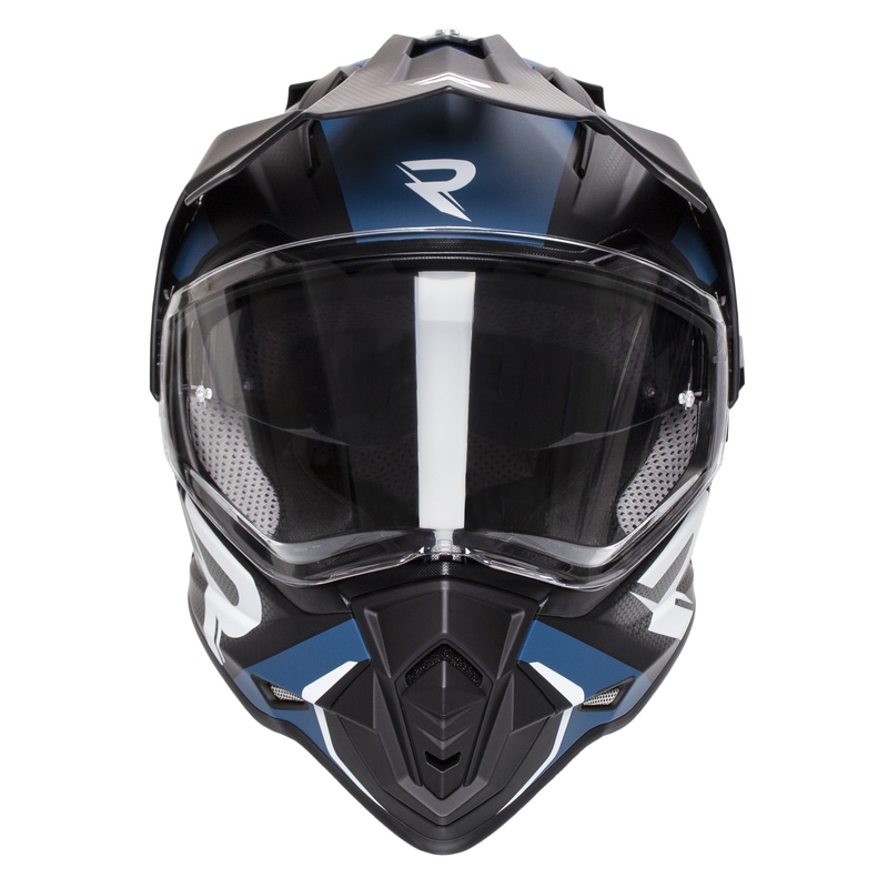 Enduro helm Street Racer Tracker zwart-blauw