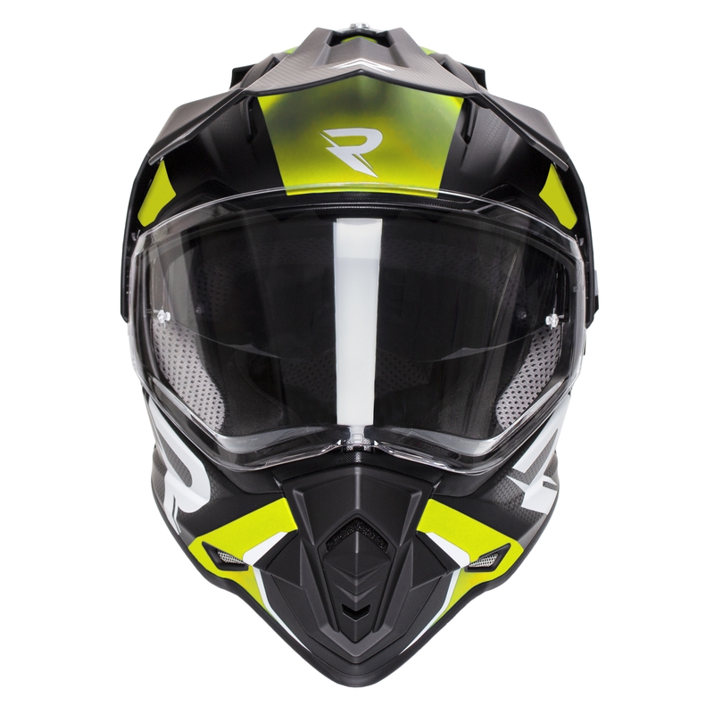 Enduro helm Street Racer Tracker zwart-fluo geel