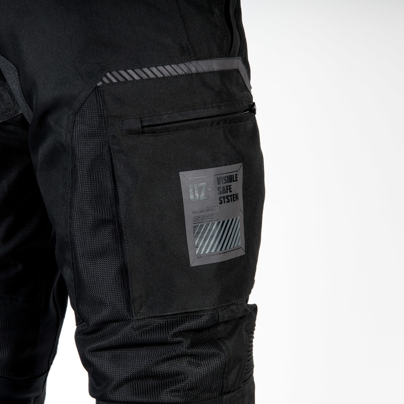 Ozone Flow Zwarte Motorfietsbroek uitverkoop