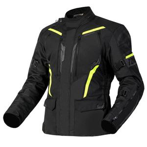 Motorjas Ozone Tour III zwart-antraciet-fluogeel