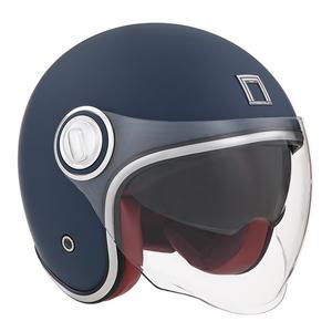 Open motorhelm NOX PREMIUM Heritage blauw