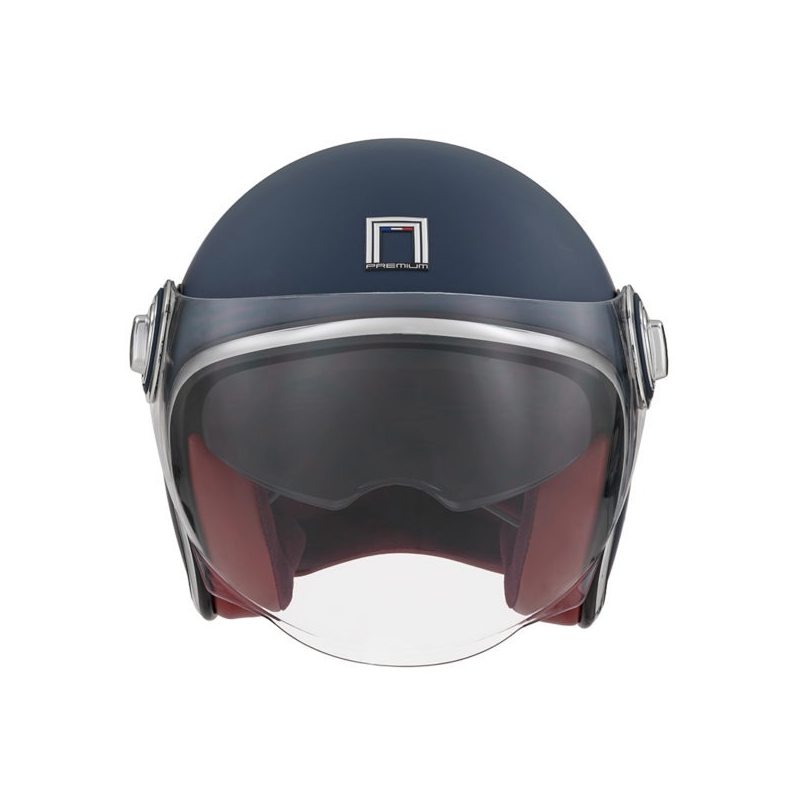 Open motorhelm NOX PREMIUM Heritage blauw