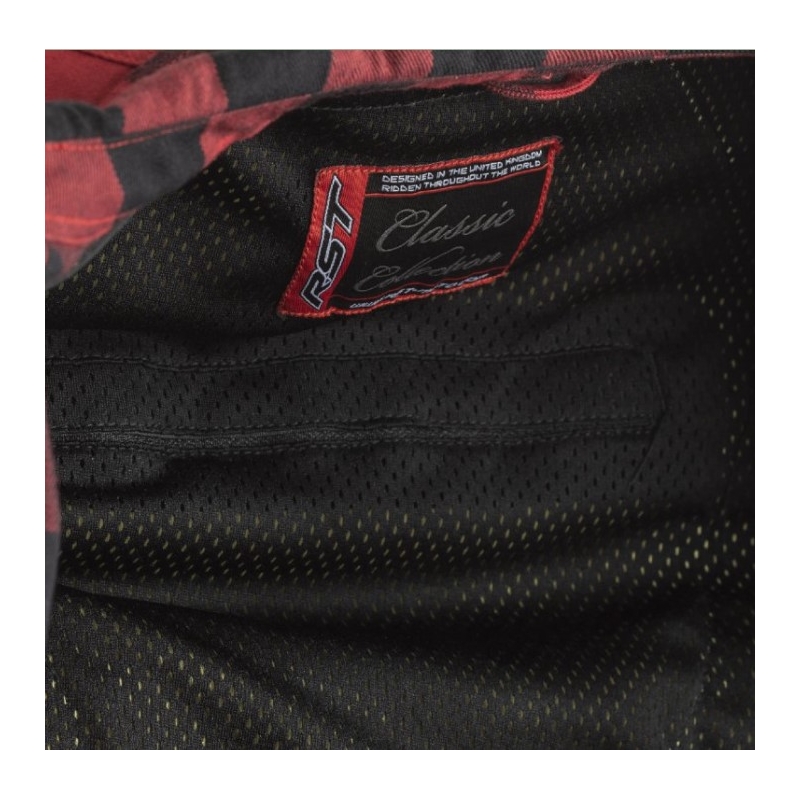 Košile na motorku RST X Lumberjack CE černo-červená výprodej