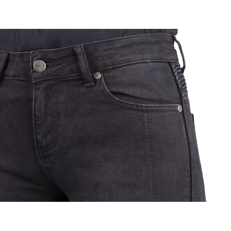 Damesmodel Ozone Agness II Black Motorcycle Jeans
