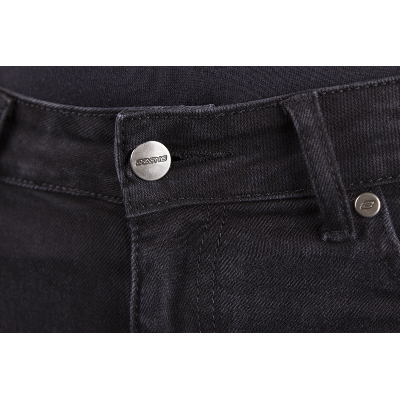 Damesmodel Ozone Agness II Black Motorcycle Jeans