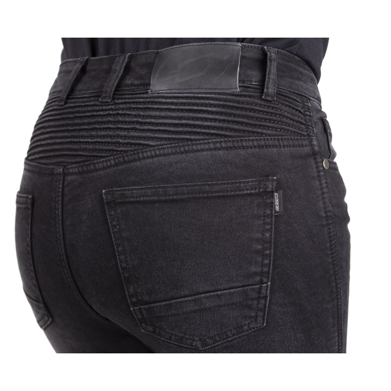 Damesmodel Ozone Agness II Black Motorcycle Jeans