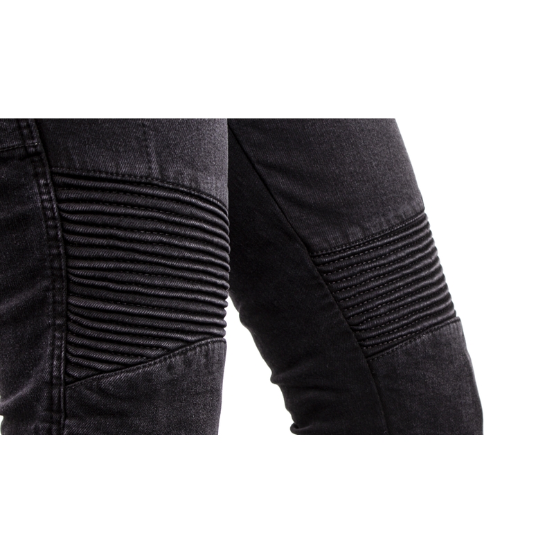 Damesmodel Ozone Agness II Black Motorcycle Jeans
