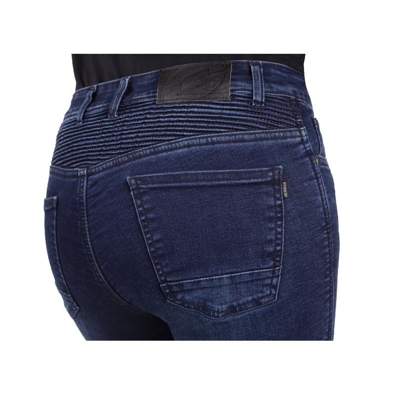 Dames motorjeans Ozone Agness II blauw