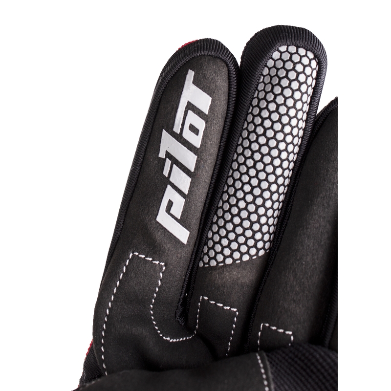 MX motorhandschoenen Pilot zwart/rood