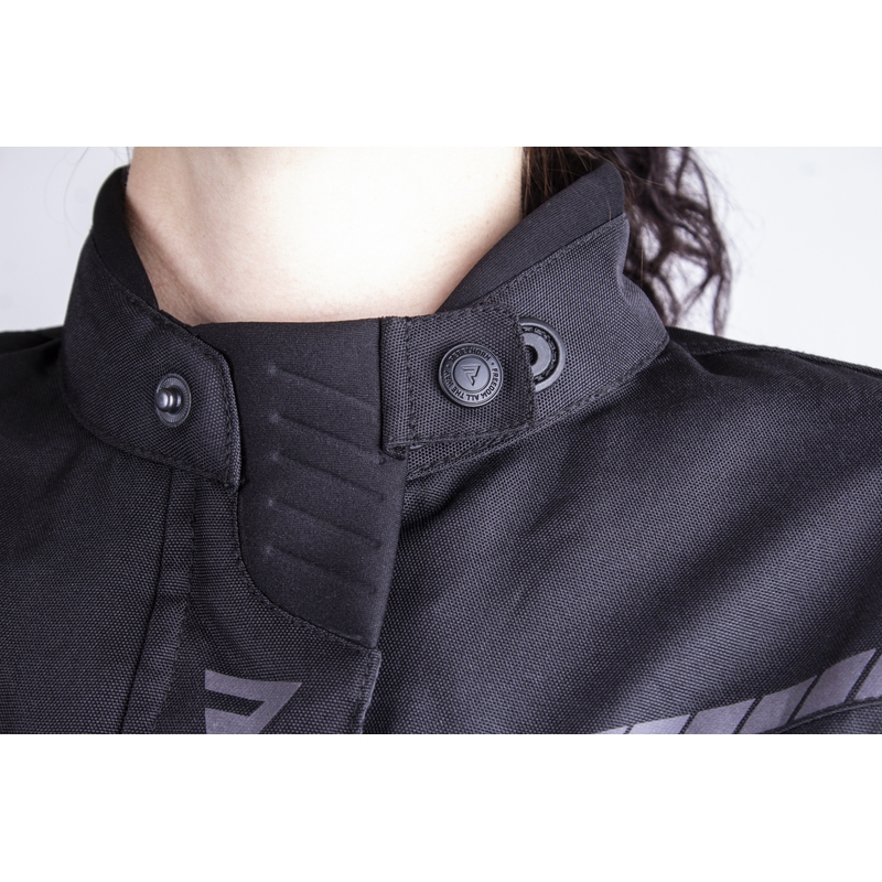 Dames moto jas Rebelhorn Hiker III zwart-fluo geel uitverkoop
