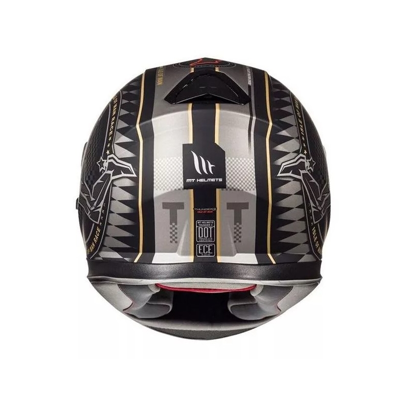 MT Thunder 3 SV eiland van de mens zwart en zilver integraal motorhelm uitverkoop