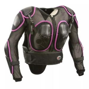 Dames bodyprotector Emerze EM8 zwart met paars