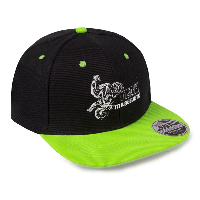 Wheelie cap zwart-groen uitverkoop