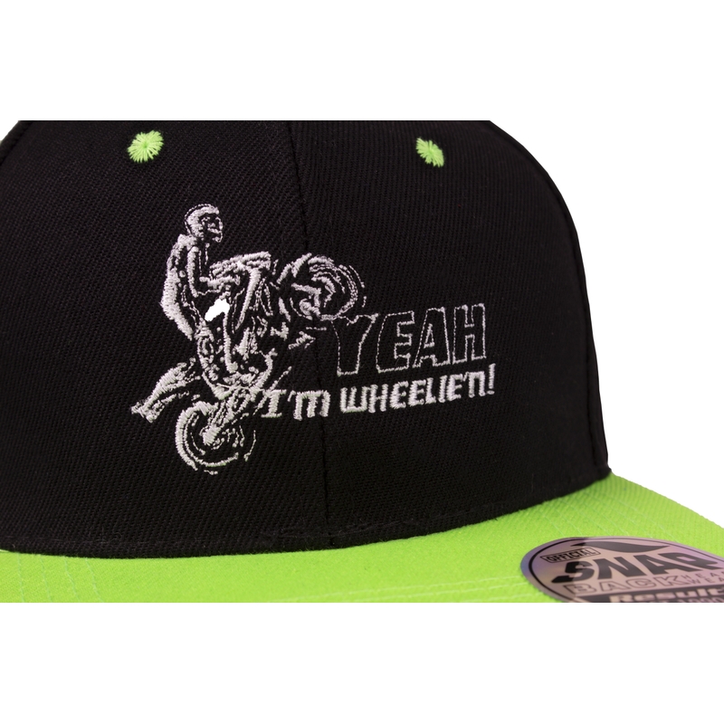 Wheelie cap zwart-groen uitverkoop