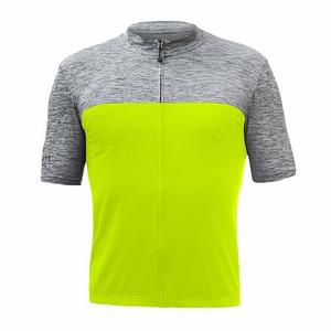 SENSOR CYKLO MOTION heren jersey halsmouw full zipper neongeel/grijs uitverkoop