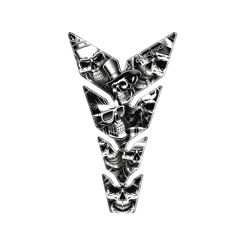 Brandstoftanksticker afdrukken - Max Skulls1
